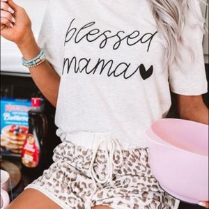 Leopard Blessed Mama Lounge Set